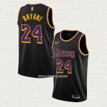 Kobe Bryant NO 24 Camiseta Los Angeles Lakers Earned 2020-21 Negro