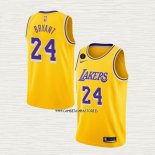 Kobe Bryant NO 24 Camiseta Los Angeles Lakers Icon 2018-19 Amarillo