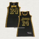 Kobe Bryant NO 24 Camiseta Mujer Los Angeles Lakers Negro