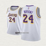 Kobe Bryant NO 24 Camiseta Nino Los Angeles Lakers Association 2018-19 Blanco