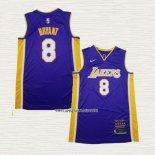 Kobe Bryant NO 8 Camiseta Los Angeles Lakers Retirement 2018 Violeta