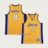 Kobe Bryant NO 8 Camiseta Nino Los Angeles Lakers Mitchell & Ness 1999-00 Amarillo