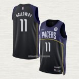 Langston Galloway NO 11 Camiseta Indiana Pacers Ciudad 2022-23 Azul