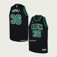 Marcus Smart NO 36 Camiseta Nino Boston Celtics Statement Negro