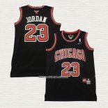Michael Jordan NO 23 Camiseta Chicago Bulls Retro Negro3
