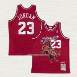 Michael Jordan NO 23 Camiseta Juic Wrld X BR Chicago Bulls Rojo