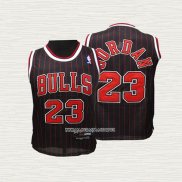 Michael Jordan NO 23 Camiseta Nino Chicago Bulls Negro