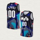 NO 00 Camiseta Brooklyn Nets Ciudad 2023-24 Negro Royce O'neale