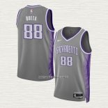 Neemias Queta NO 88 Camiseta Sacramento Kings Ciudad 2022-23 Gris