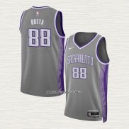 Neemias Queta NO 88 Camiseta Sacramento Kings Ciudad 2022-23 Gris