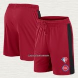 Pantalone Detroit Pistons 75th Anniversary Rojo