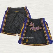 Pantalone Los Angeles Lakers Mitchell & Ness Just Don Negro