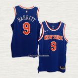 RJ Barrett NO 9 Camiseta New York Knicks Icon Autentico Azul