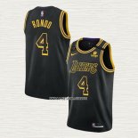Rajon Rondo NO 4 Camiseta Los Angeles Lakers Mamba 2021-22 Negro