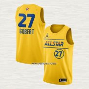 Rudy Gobert NO 27 Camiseta Utah Jazz All Star 2021 Oro