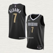 Ssanti Aldama NO 7 Camiseta Memphis Grizzlies Ciudad 2023-24 Negro