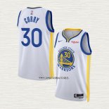 Stephen Curry NO 30 Camiseta Golden State Warriors Association 2022-23 Blanco