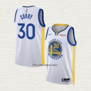 Stephen Curry NO 30 Camiseta Golden State Warriors Association 2022-23 Blanco