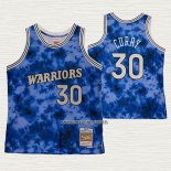 Stephen Curry NO 30 Camiseta Golden State Warriors Galaxy Azul