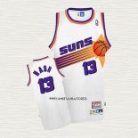Steve Nash NO 13 Camiseta Phoenix Suns Retro Blanco