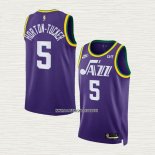 Talen Horton-Tucker NO 5 Camiseta Utah Jazz Classic 2023-24 Violeta