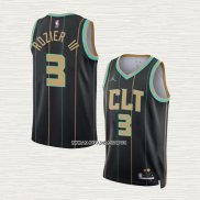 Terry Rozier III NO 3 Camiseta Charlotte Hornets Ciudad 2022-23 Negro