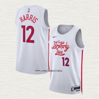 Tobias Harris NO 12 Camiseta Philadelphia 76ers Ciudad 2022-23 Blanco