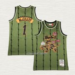 Tracy McGrady NO 1 Camiseta Toronto Raptors Mitchell & Ness 1998-99 Verde
