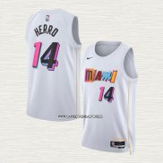 Tyler Herro NO 14 Camiseta Miami Heat Ciudad 2022-23 Blanco