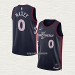Tyrese Maxey NO 0 Camiseta Philadelphia 76ers Ciudad 2023-24 Azul
