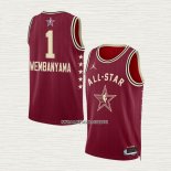 Victor Wembanyama NO 1 Camiseta San Antonio Spurs All Star 2024 Rojo