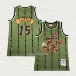 Vince Carter NO 15 Camiseta Toronto Raptors Mitchell & Ness 1998-99 Verde