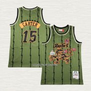 Vince Carter NO 15 Camiseta Toronto Raptors Mitchell & Ness 1998-99 Verde
