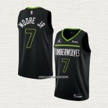 Wendell Moore Jr. NO 7 Camiseta Minnesota Timberwolves Statement 2022-23 Negro