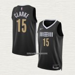 Brandon Clarke NO 15 Camiseta Memphis Grizzlies Ciudad 2023-24 Negro