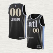 Camiseta Atlanta Hawks Personalizada Ciudad 2023-24 Negro