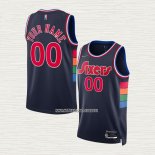 Camiseta Philadelphia 76ers Personalizada Ciudad 2021-22 Azul