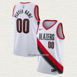 Camiseta Portland Trail Blazers Personalizada Association 2020-21 Blanco