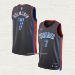 Chet Holmgren NO 7 Camiseta Oklahoma City Thunder Ciudad 2022-23 Gris