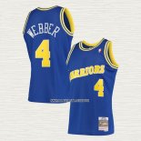 Chris Webber NO 4 Camiseta Golden State Warriors Mitchell & Ness 1993-94 Azul