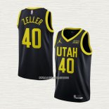 Cody Zeller NO 40 Camiseta Utah Jazz Statement 2022-23 Negro