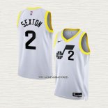 Collin Sexton NO 2 Camiseta Utah Jazz Association 2022-23 Blanco