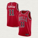 Demar Derozan NO 11 Camiseta Chicago Bulls Icon 2021-22 Rojo