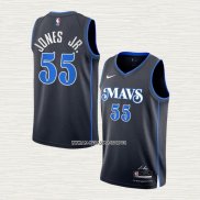 Derrick Jones JR. NO 55 Camiseta Dallas Mavericks Ciudad 2023-24 Azul