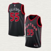 Freddie Gillespie NO 55 Camiseta Toronto Raptors Statement 2020-21 Negro