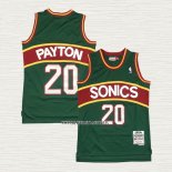Gary Payton NO 20 Camiseta Seattle SuperSonics Mitchell & Ness 1995-96 Verde