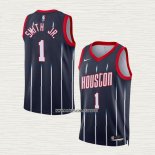 Jabari Smith JR. NO 1 Camiseta Houston Rockets Ciudad 2022-23 Negro
