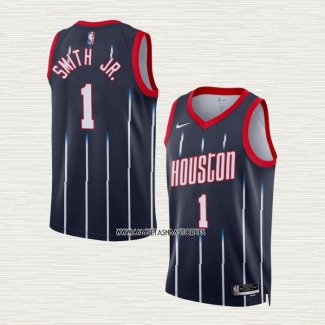 Jabari Smith JR. NO 1 Camiseta Houston Rockets Ciudad 2022-23 Negro