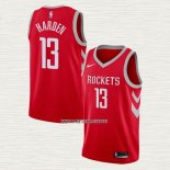 James Harden NO 13 Camiseta Houston Rockets Icon Rojo