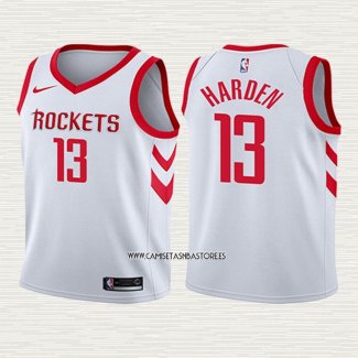 James Harden NO 13 Camiseta Nino Houston Rockets Association 2017-18 Blanco